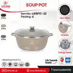 کالای جدیدقابلمه گرانیتی لایف اسمایل مدل LIFEP17سایز 24 thumb 5