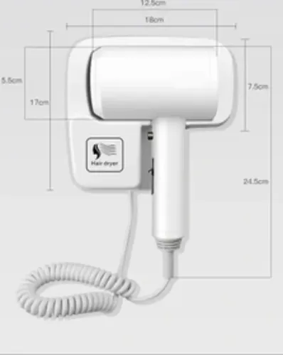 سشوار هتلی دیواری جیپاس مدلGHD86073